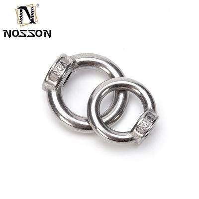 Anillos triangulares de acabado de óxido negro de acero inoxidable pernos de ojo femeninos para levantar en hilo grueso DIN582 nueces de aparejo