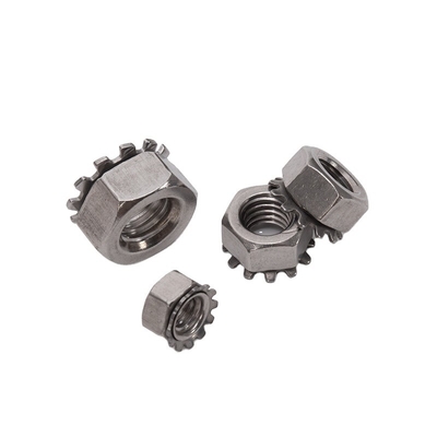 4-40 6-32 8-32 10-24 UNC ISO JIS Estándar 18-8 Acero inoxidable Kep Nut Cerradura de dientes Externa Noche Imperial para sus necesidades