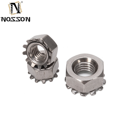4-40 6-32 8-32 10-24 UNC ISO JIS Estándar 18-8 Acero inoxidable Kep Nut Cerradura de dientes Externa Noche Imperial para sus necesidades