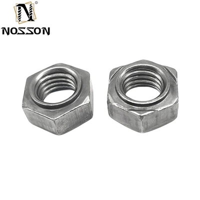 Sistema métrico de medición de proyección de acero carbono de soldadura de punto de nuez hexagonal de soldadura de nueces con acabado galvanizado y acero inoxidable