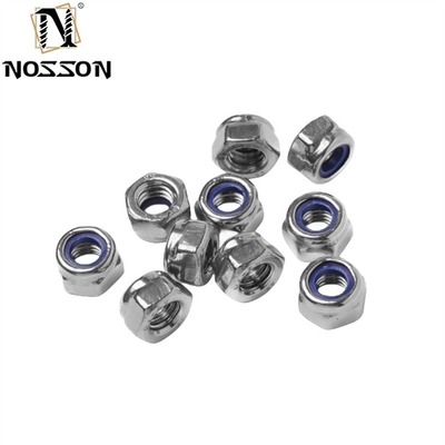 GB Estándar de acero inoxidable SS201/304/316 Hexágono de nylon inserción autobloqueador de la tuerca DIN982 acabado plano para equipos de minería