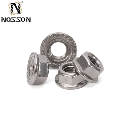 Sistema de medición métrico Nut de tapa de brida serrada de acero carbono M3 M4 M5 M6 M8 M10 M12 M16 M20 con acabado zincado