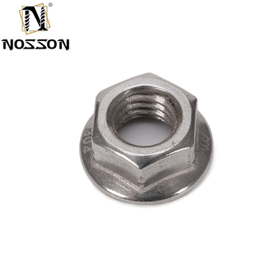 Sistema de medición métrico Nut de tapa de brida serrada de acero carbono M3 M4 M5 M6 M8 M10 M12 M16 M20 con acabado zincado