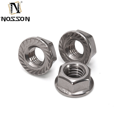 Zinc recubierto de acero inoxidable 304 Hexagon Flange Nut M3 M4 M5 M6 M8 M10 M12 M16 M20 Pinking Slip Locking Lock Nuts en y estándar DIN
