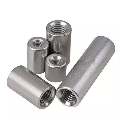 Tratamiento de agua 304 Nuts de acero inoxidable Nuts de conector de acoplamiento redondo para el sistema de medición métrica y el acoplamiento roscado estándar DIN