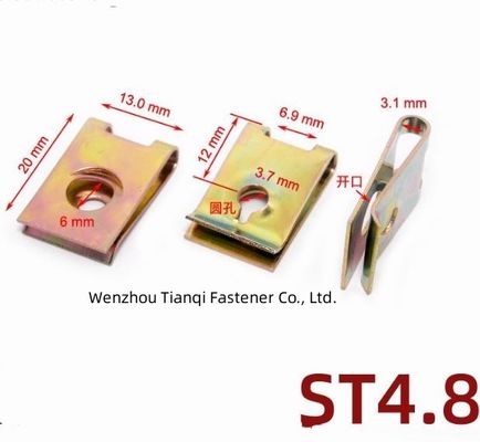 Aceite gas de acero inoxidable de resorte U forma de cerradura de la tuerca U Clip Nut para la industria minorista Plano