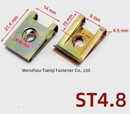 Aceite gas de acero inoxidable de resorte U forma de cerradura de la tuerca U Clip Nut para la industria minorista Plano