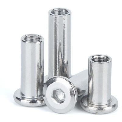 Nuca métrica galvanizada de barril de acero inoxidable de post de unión de manga Hex para conector de muebles GB Sistema estándar de medición métrica