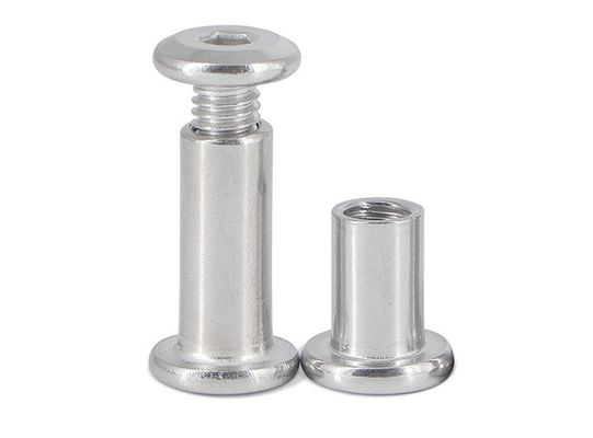 Nuca métrica galvanizada de barril de acero inoxidable de post de unión de manga Hex para conector de muebles GB Sistema estándar de medición métrica