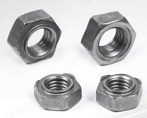 Sistema de medición imperial M6 M8 M10 pernos longitud Hex Nuts de soldadura con acero inoxidable acabado cromado