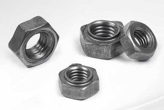 Sistema de medición imperial M6 M8 M10 pernos longitud Hex Nuts de soldadura con acero inoxidable acabado cromado