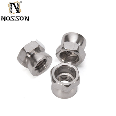 Nuts de seguridad de acero inoxidable cromados M6 M8 M10 8mm-50mm Longitudes para protección contra tornillos y sistema de medición métrica