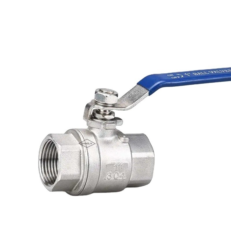 Temperatura normal SS316/304 2 Pcs válvula de bola de acero inoxidable para medios hidráulicos 1000psi BSP NPT roscado