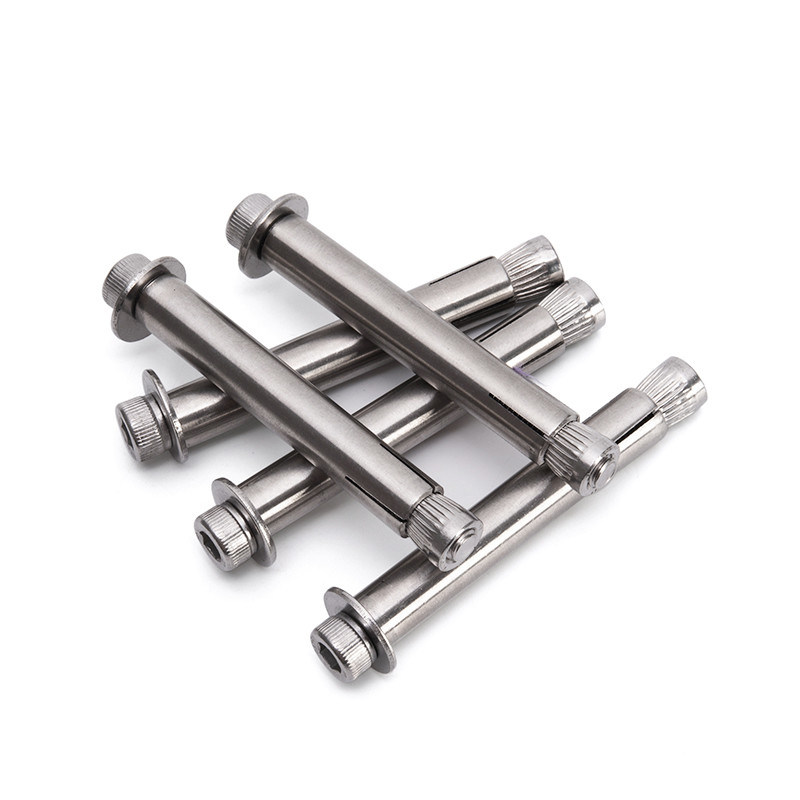 1/2 Diámetro acero inoxidable revestido Ancla de expansión perno tornillo perno cabeza hexagonal de hormigón para la larga duración en el sistema métrico