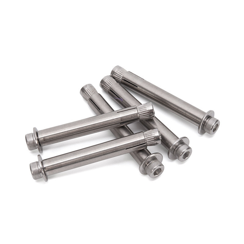 ISO M6 personalizado contra cabeza hundida Hex Socket Expansión perno Cabeza plana Allen explosión interna de hormigón pernos de anclaje acabado brillante