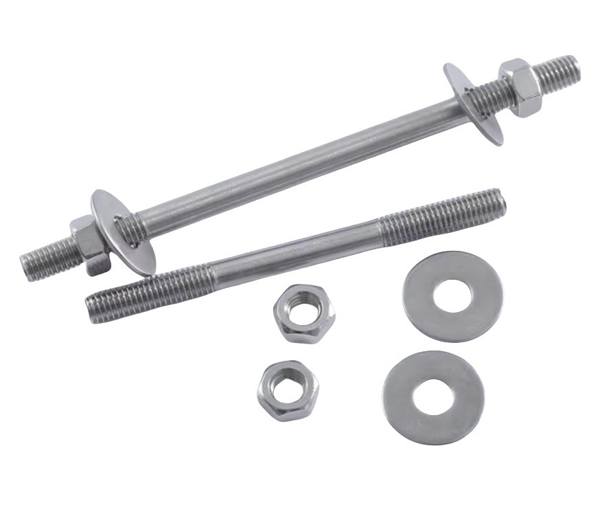 Zinc acabado plata de acero inoxidable rodada con rosca nueces pesadas barras de rosca de rosca de rosca para aplicaciones de trabajo pesado