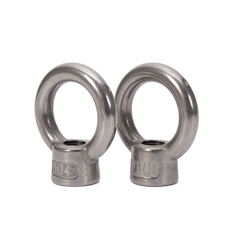 SS314 Ojo de Nudo de Acero Inoxidable M6 elevación JIS1169 gancho de tornillo con grado A4-80 acabado pulido estándar DIN