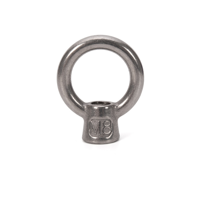 Anillo de cuerda de cable marítimo de acero inoxidable de cuidado de la salud estándar DIN con tornillo de tornillo de tuercas de ojos elevadores M10