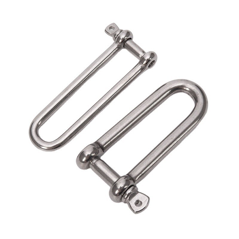 Cuidado de la salud Hardware marino Acero inoxidable de uso pesado 304/316 De cadena larga D con pin de cuello de tornillo y superficie altamente pulida