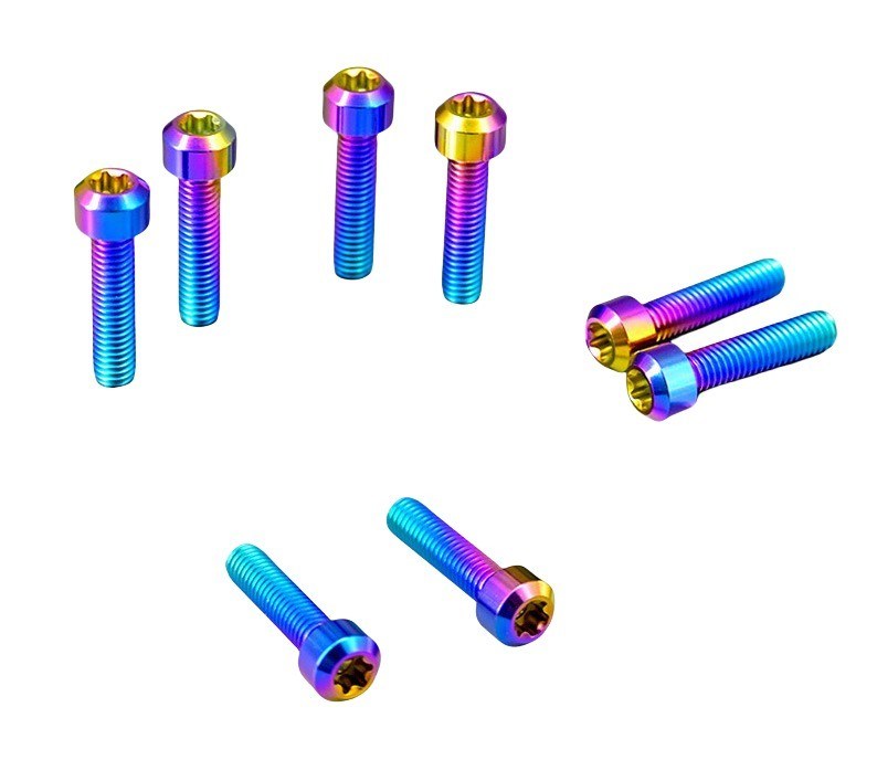 JIS estándar ZINC acabado duradero M6 * 40mm aleación de titanio Torx cabeza tornillos tornillo para el motor de la rueda delantera Hub Scooter