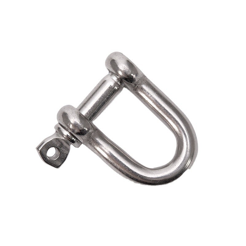 Sistema de medición métrico de acero inoxidable de seguridad de alta pulido tornillo cautivado pin DEE SHACKLES SS304 SS316 D