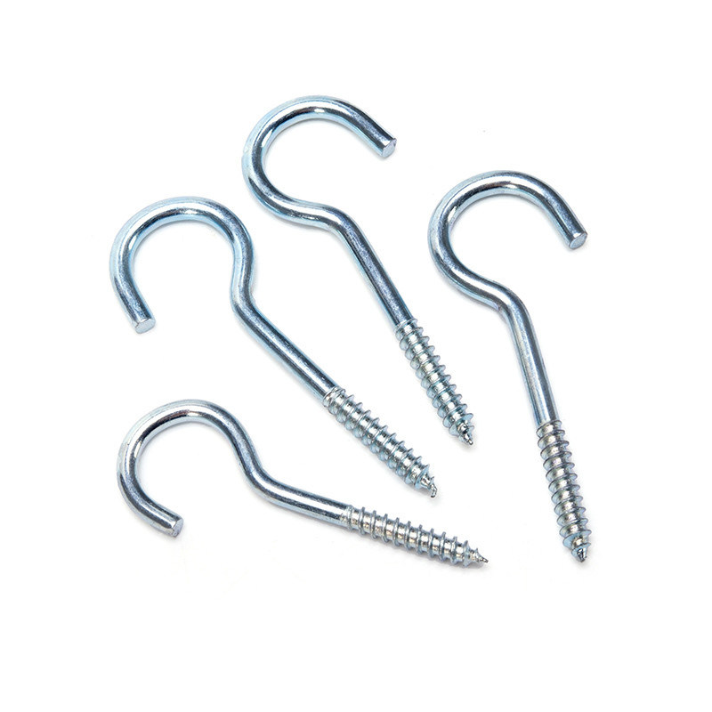 Tornos de gancho de ojo abierto de acero al carbono para el sistema de medición INCH estándar DIN m1.6 m2 m2.5 m3 m4 m5 m6 m8 m10 m12 m14 m16 m20