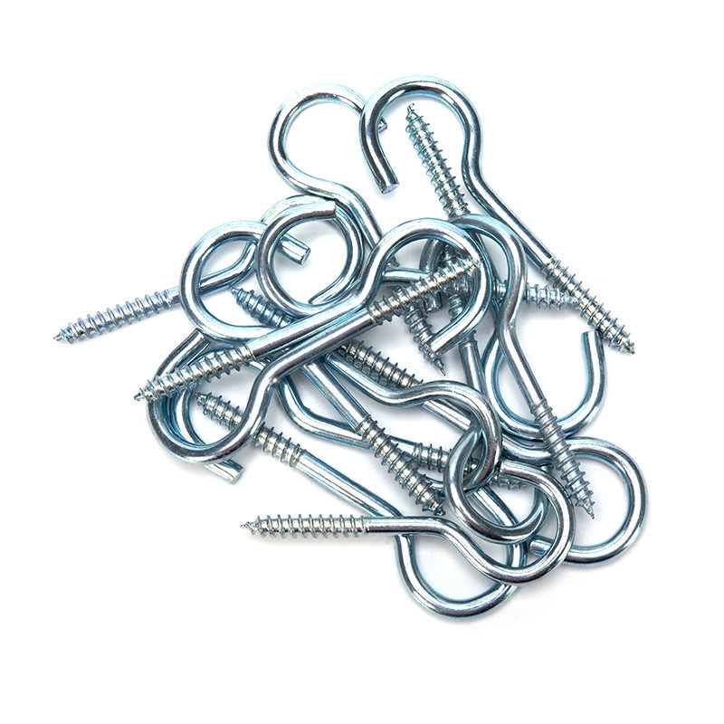 JIS estándar de gancho de ojo tornillo de acero al carbono hilo de madera M1.6 M2 M2.5 M3 M4 M5 M6 M8 M10 M12 M14 M16 M20 acabado negro de acero inoxidable