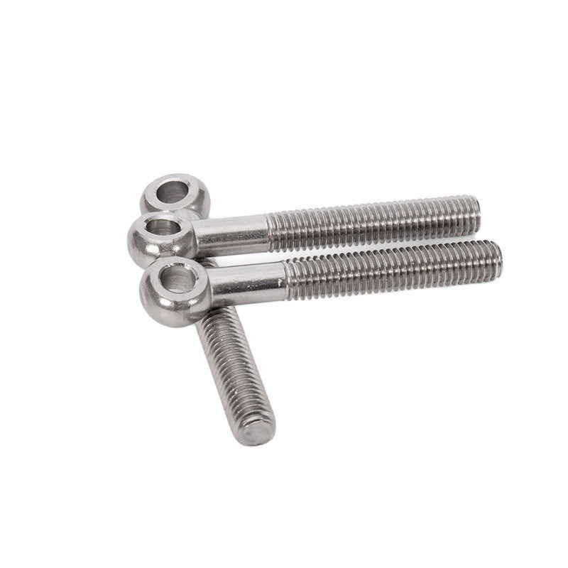 Finalización galvanizada personalizada M5M6M8M10 Cerrojo de acero inoxidable Nudo de resbalón tornillo O-anillo de orificio Cerrojo con estilo de cabeza redonda