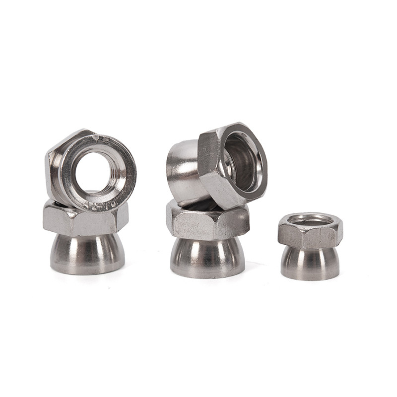Sistema de medición métrico Torcer las tuercas hexagonales antirrobo en acero inoxidable 304 316 para la norma DIN