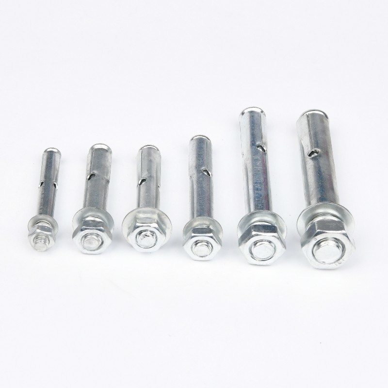 Acero inoxidable de alta capacidad de color marrón métrico zincado de hormigón de tornillo tipo manga de cuña cónica de expansión de cuña pernos de anclaje 700