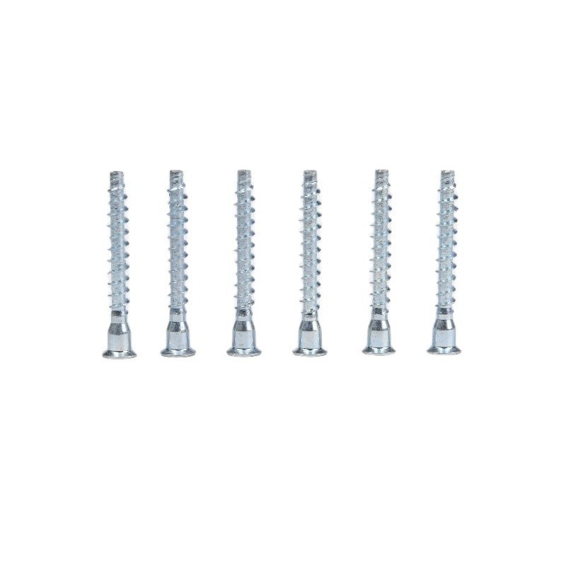 Conector hexadecimal de madera con cabeza plana Tornos de cartón de hierro de confirmación en tamaño métrico M1.6 M2 M2.5 M3 M4 M5 M6 M8 M10 M12 M14 M16 M20