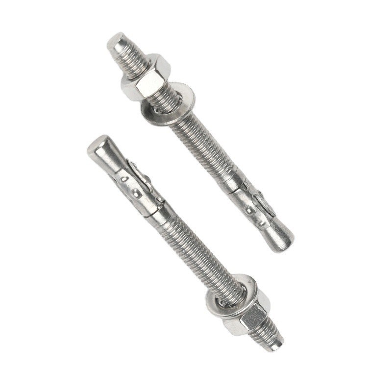 Terminado de pasivación 304 Cuña de acero inoxidable tornillos de expansión de anclaje Estándar DIN métrico para soluciones de mantenimiento de automóviles