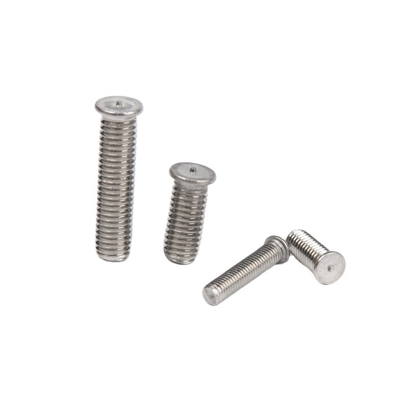 Estándar de la industria de la plata 304 tornillos de soldadura de acero inoxidable M3 / M4 / M5 / M6 / M8 tornillos de montaje de puntos de rodillo con estándar DIN