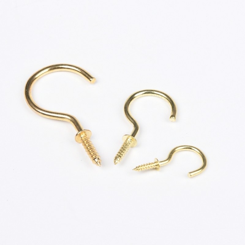 Acero inoxidable de gancho redondo Decorativo de los pernos de los ojos M2.5 tornillos de auto-toque para el sistema de medición INCH