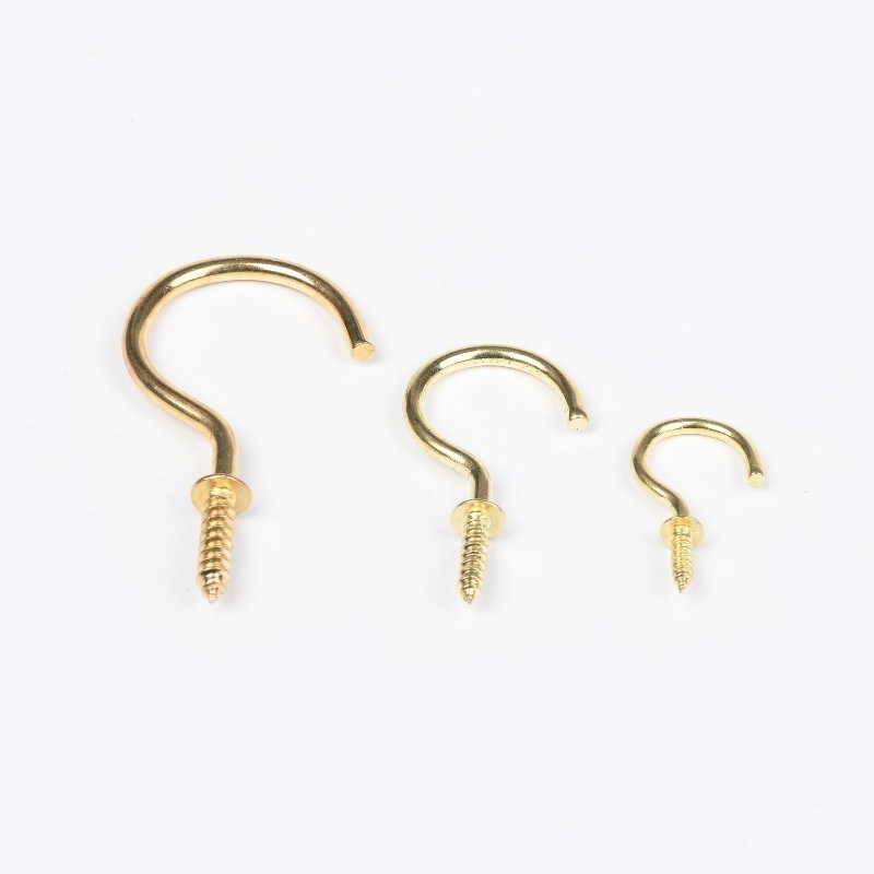 ANSI estándar de acero inoxidable de pared tornillo gancho tornillos zincado y sistema de medición INCH para aplicaciones industriales