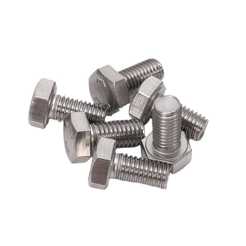 Cerrojos y tuercas hexagonales de acero inoxidable M6 M8 M10 M12 M14 M16 M20 con acabado con chapa hexagonal recubierta de zinc