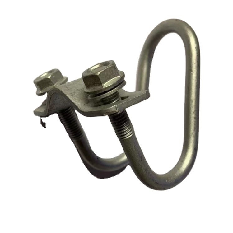 Clampada de doble tubo de muebles 304 acero inoxidable doble U-bolsillo con tornillo y lavadora U-clampada M6 M8 BLACK acabado estándar DIN