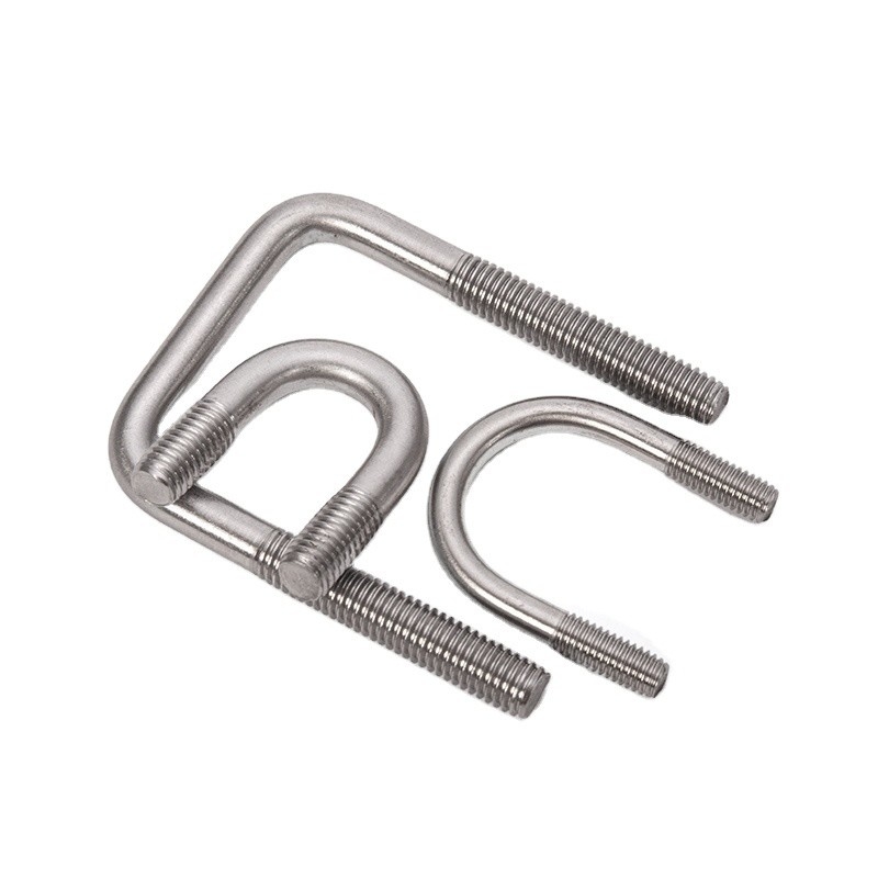 Clampada para tubería de U-Bolt hecha de acero inoxidable de alta resistencia 316 U-Bolt cuadrado