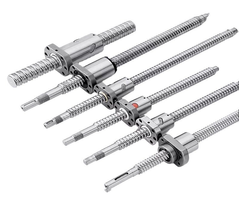 Nudo giratorio de acero inoxidable CNC Guía lineal de tierra de tornillo de bolas 1605 con colores personalizados y sistema de medición métrica