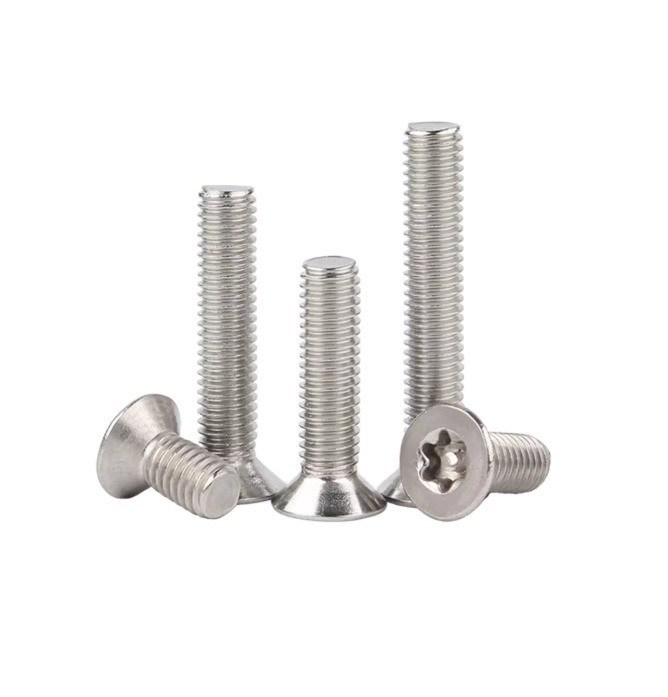 JIS estándar a prueba de alteraciones perno de seguridad de cabeza plana Torx pin máquina de tornillo anti robo M3 M4 M5 M6 estándar métrico