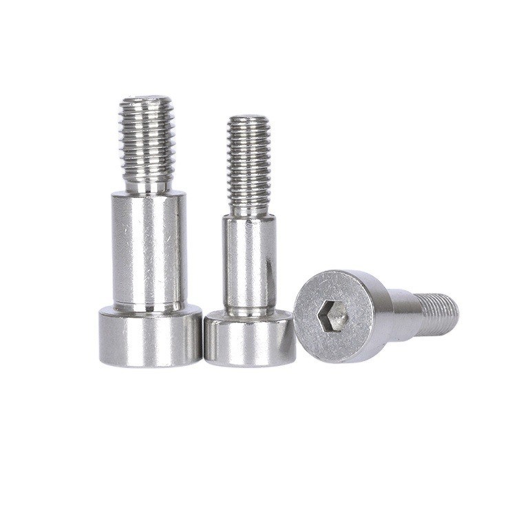 Tornos de hombro de cabeza plana de tamaño personalizado en venta con sistema de medición métrica y pulido de acero inoxidable 304