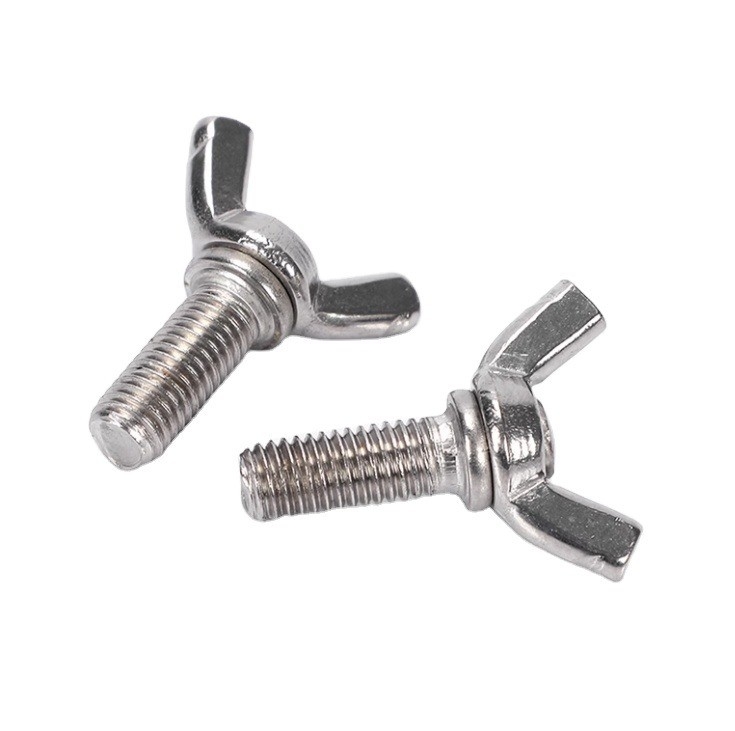 Azules de acero inoxidable para el tornillo de la máquina de fijación para el pulgar Tornos de mano en colores personalizados para los requisitos del cliente