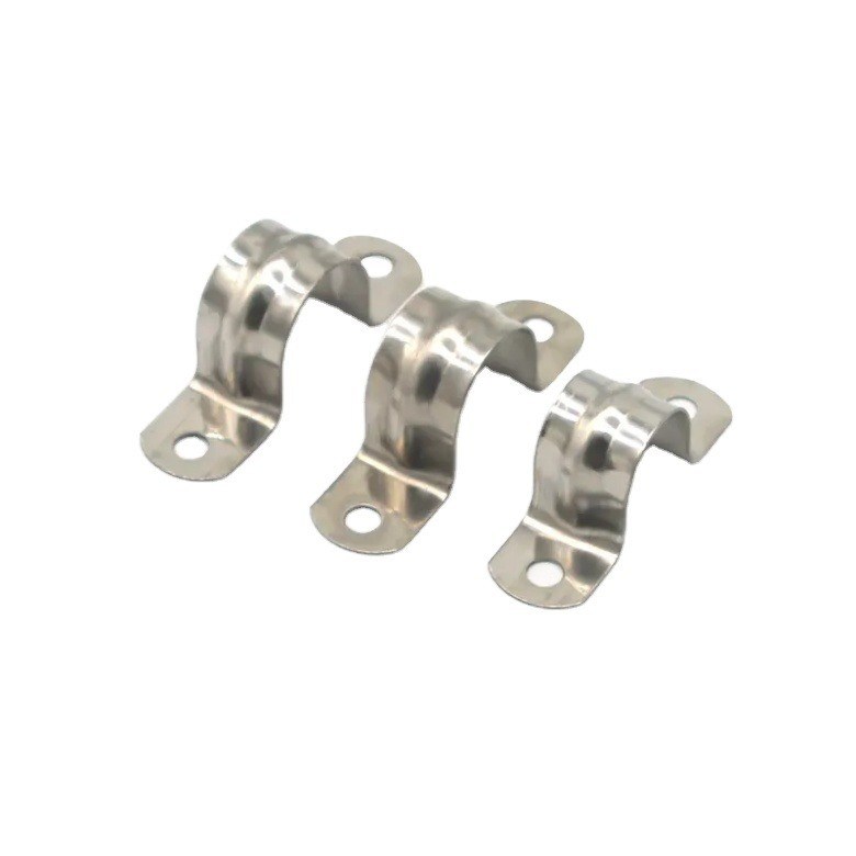 Clampada de manguera de metal de acero inoxidable galvanizado tipo U Clampada de silla de tubo de montura Clampada de enrutamiento para conexiones de tuberías duraderas Clampada de trabajo pesado