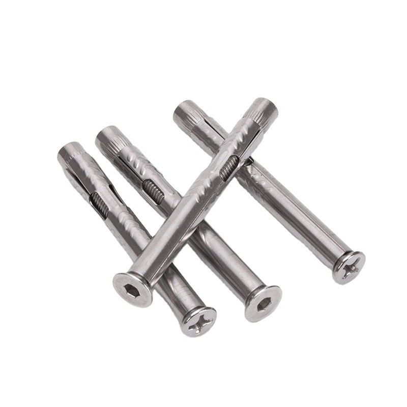Acero plateado galvanizado manguera de hierro de anclaje contrafundido Cerrojo de cabeza con tuerca 4.8 8.8 10.9 12.9 grado Sistema de medición INCH