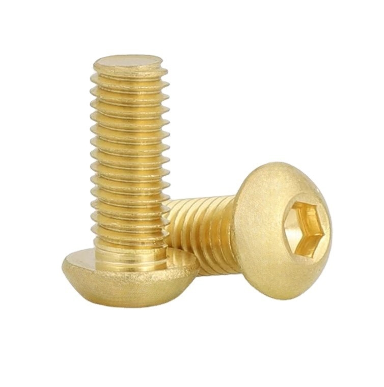 Certificado ISO M4 M5 M6 M8 de acero inoxidable de cabeza de botón Hex Drive tornillos para la línea de fabricación de máquinas industriales