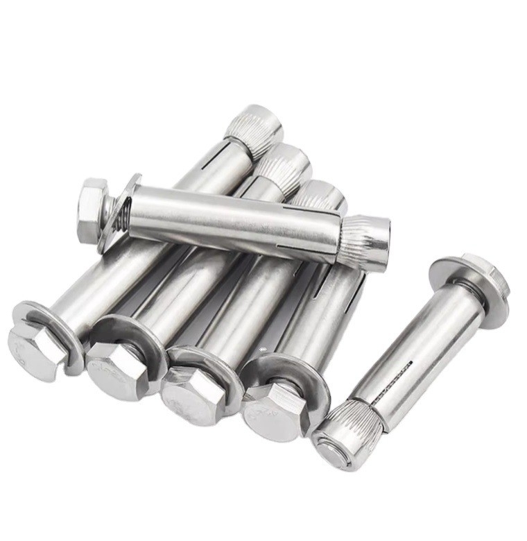 Muestra de acabado marrón de acero inoxidable B8MSH B8M B8 B7 18-8 INOX 1/4 de pulgada Hex Sleeve Anchor para aplicaciones pesadas