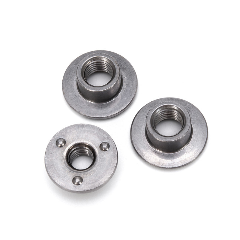 Métrica DIN547 M3-M10 Acero inoxidable 304 316 Nueces redondas con agujeros perforados en una cara y acabado pasivado