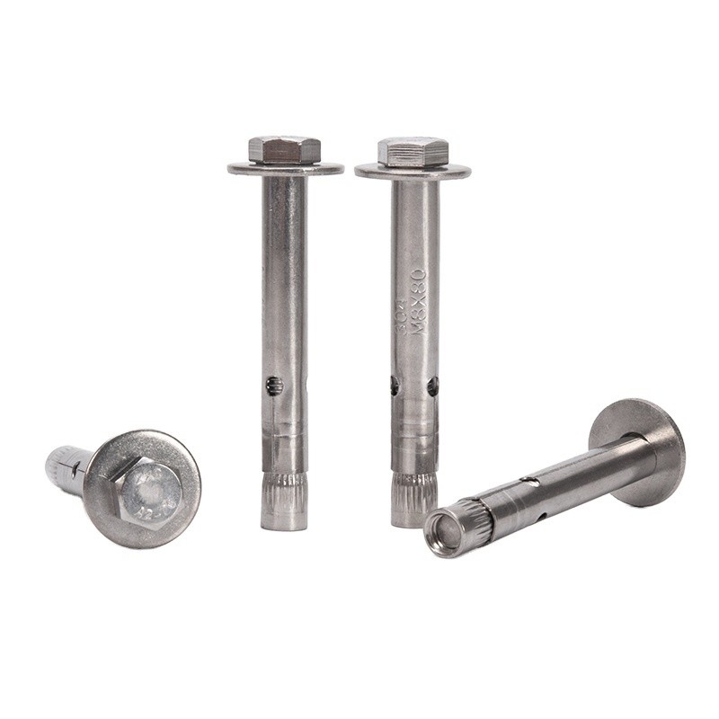 Acero inoxidable cabeza hexagonal de hormigón perno de anclaje M6M8M10M12 Capacidad 700 Diámetro azul 5/16IN TiCN