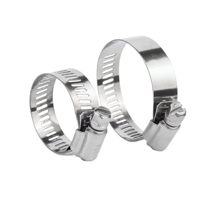 Clampas de manguera de cabeza de tornillo con ranuras estándar ANSI/ASME para pernos de trabajo pesado de tipo alemán y personalización ODM de acero inoxidable