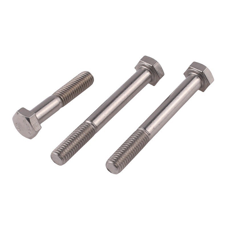 Tamaño personalizado M16 M18 M20 Acero inoxidable SUS 304 316 316L Cerrojo de cabeza hexagonal DIN933 DIN931 Estándar GB métrico para maquinaria